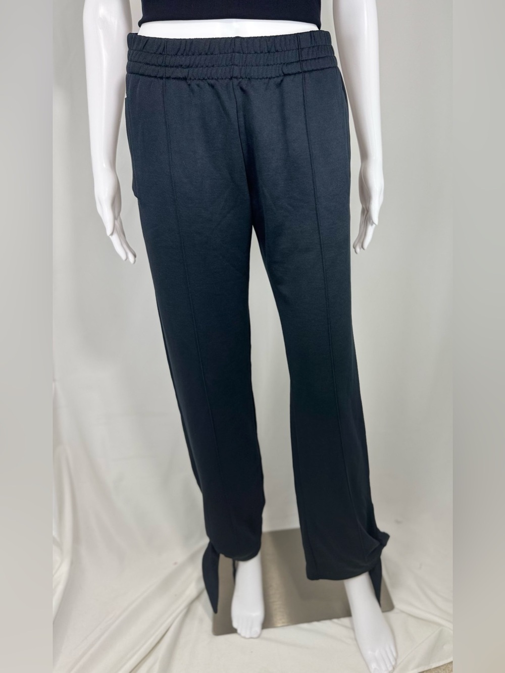Zadig & Voltaire Black Tie Hem Pull-On Pants Women’s Medium Pocketed